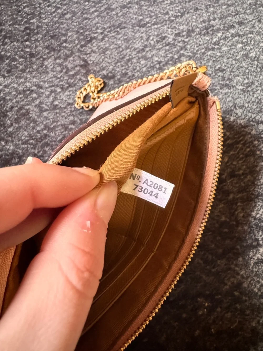 Coach Large Wristlet with Chain in Pink (Style F73044) - Picture 4 of 4